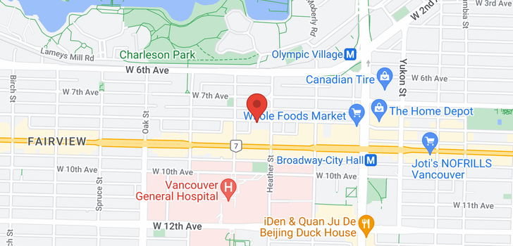 map of 720 W 8TH AVENUE